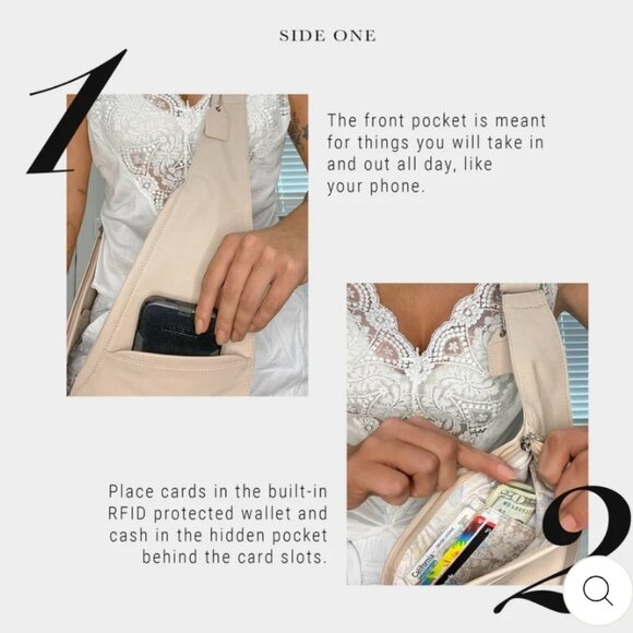 Denim Sash Bag - Picture 3 of 8